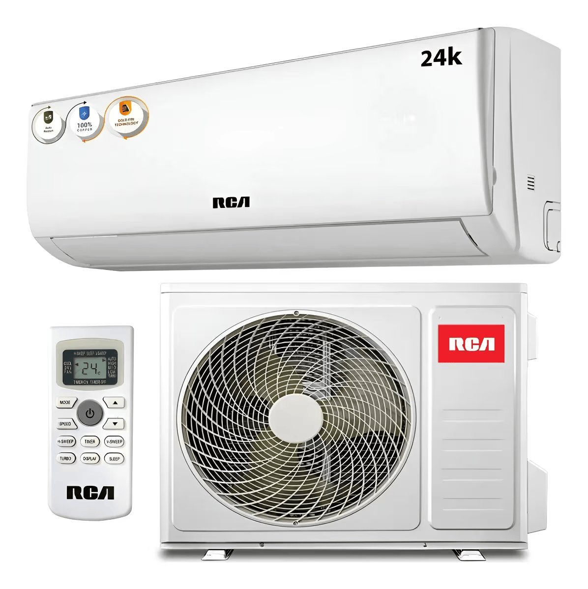 Aire Acondicionado RCA / CS-24BTU / 24.000 BTU
